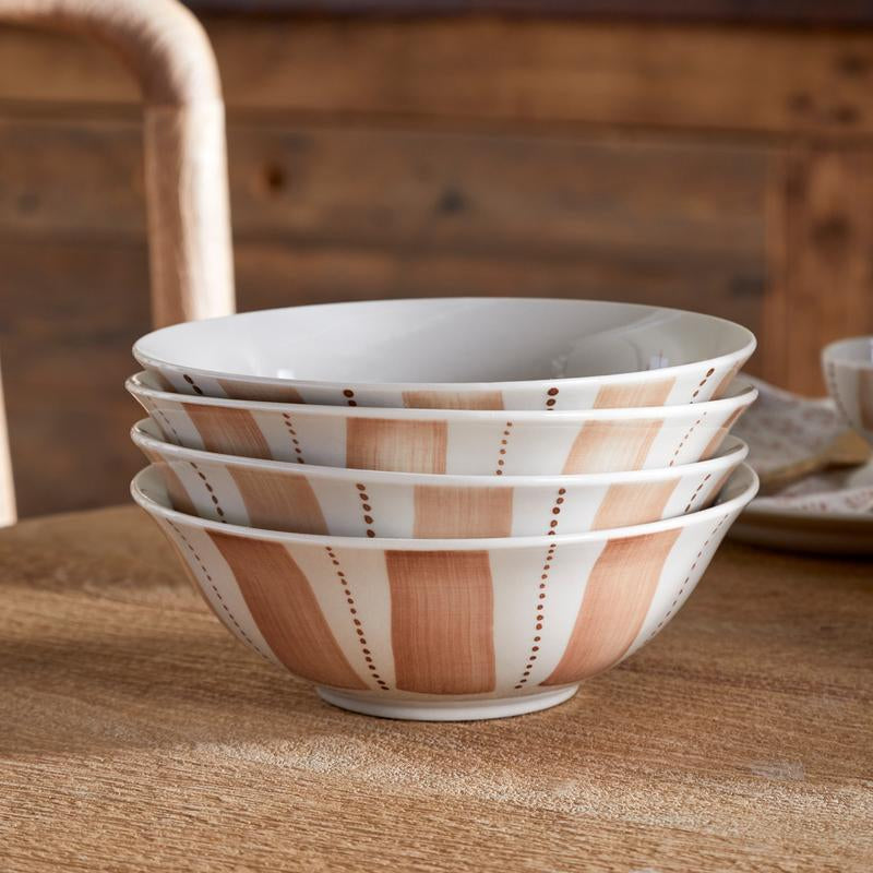 Nkuku Patthar Cream & Clay Ceramic Cereal Bowl - NP58877 - Uneeka