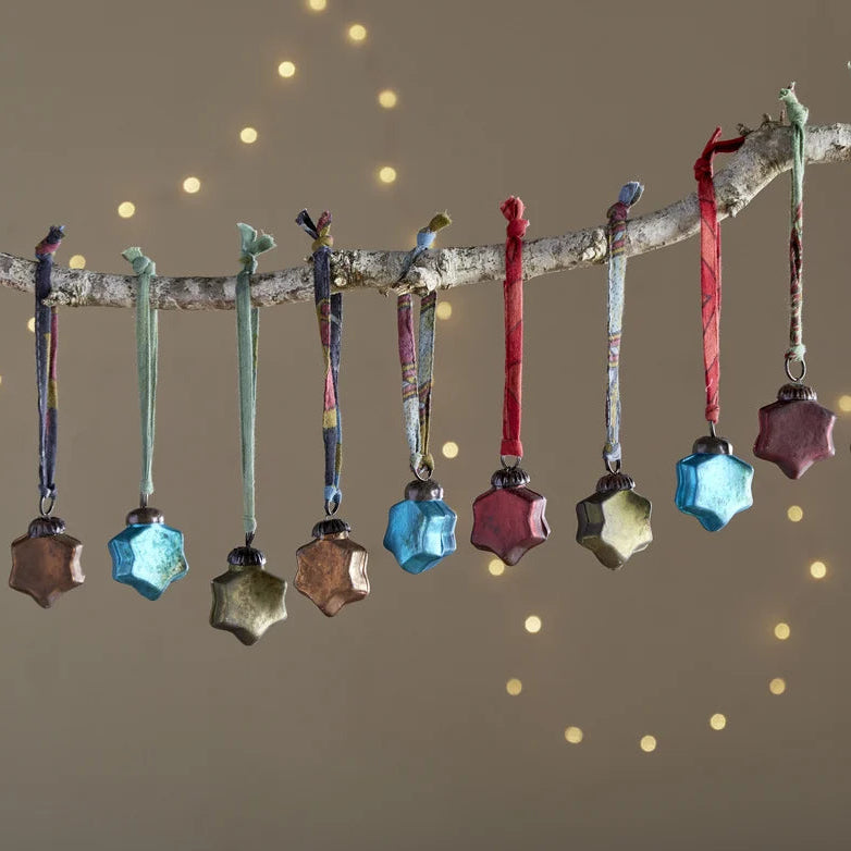 Nkuku Assorted Mini Star Bauble - Uneeka
