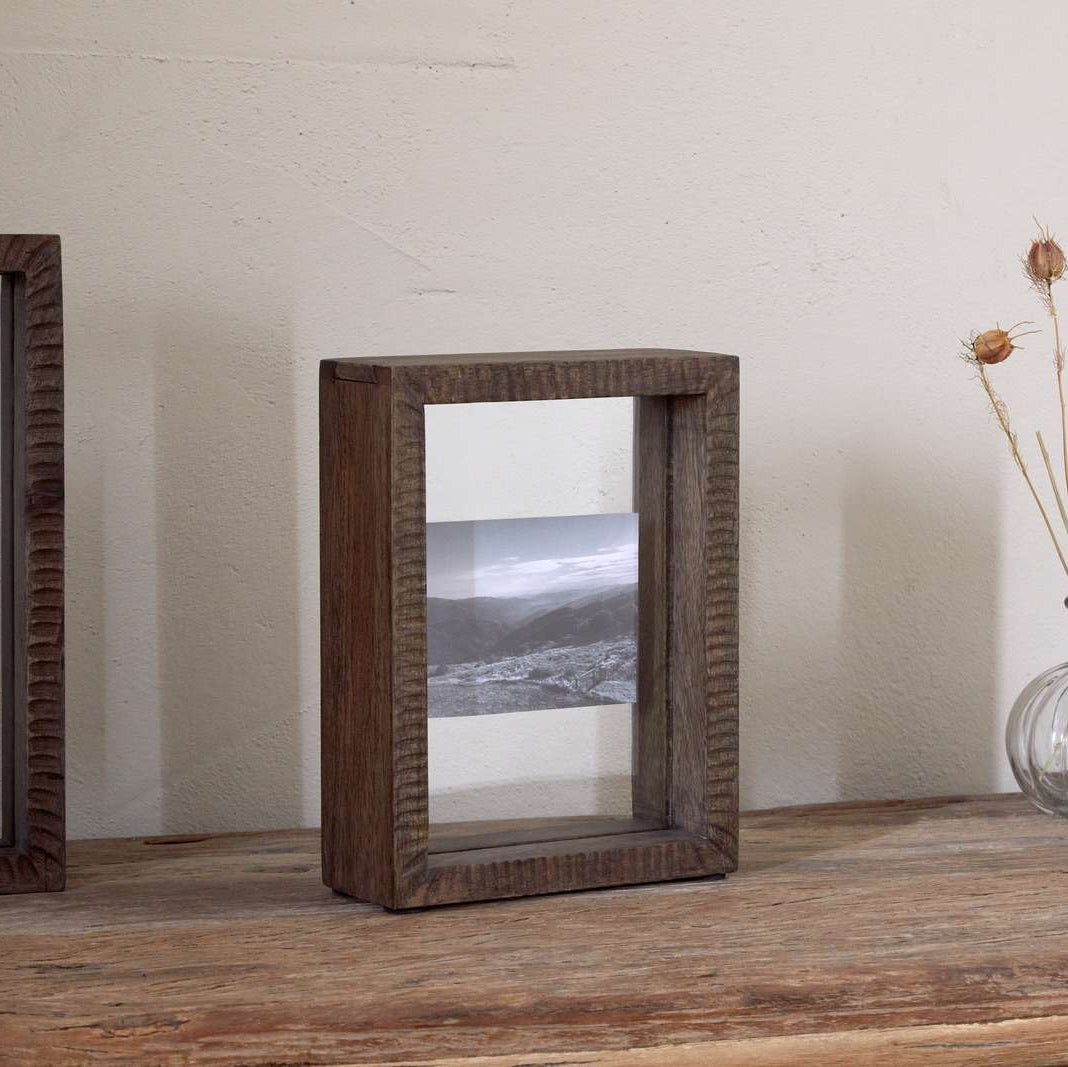 Nkuku Indu Standing Dark Ash Wooden Frame - IF0401 - Uneeka
