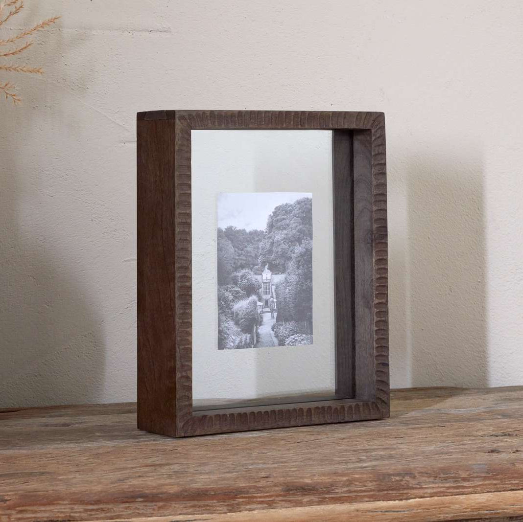 Nkuku Indu Standing Dark Ash Wooden Frame - IF0402 - Uneeka