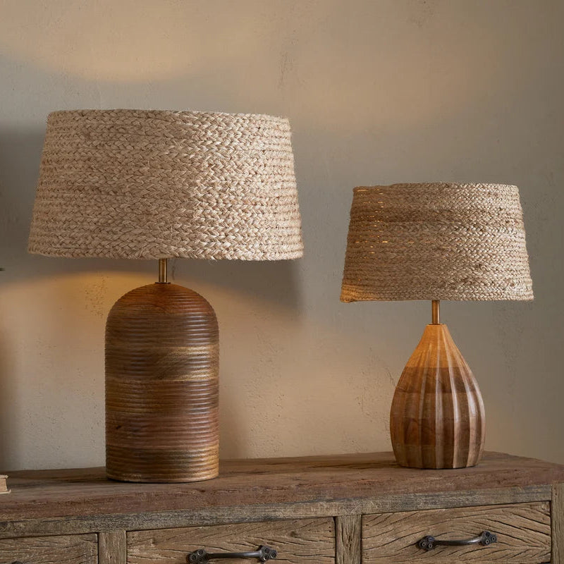 Nkuku Pisang Handwoven Jute Lampshade - Uneeka