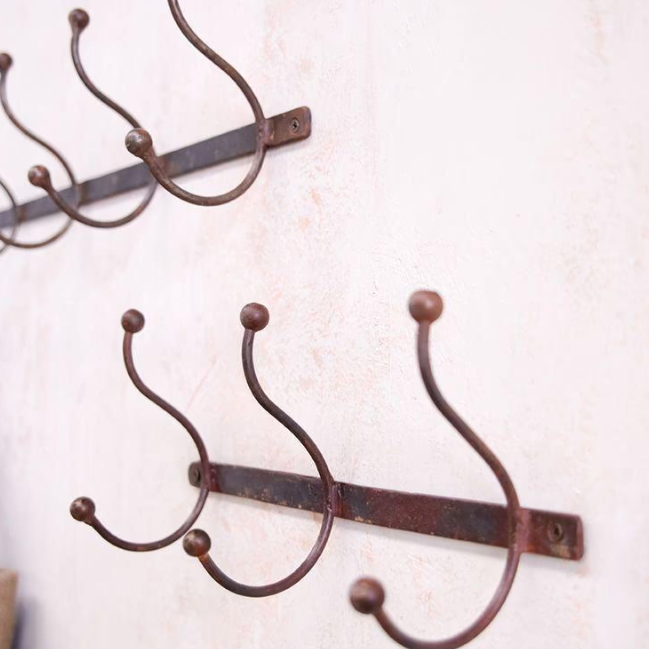 Nkuku Rama Iron Hook Rack - RH2901 - Nkuku at Uneeka