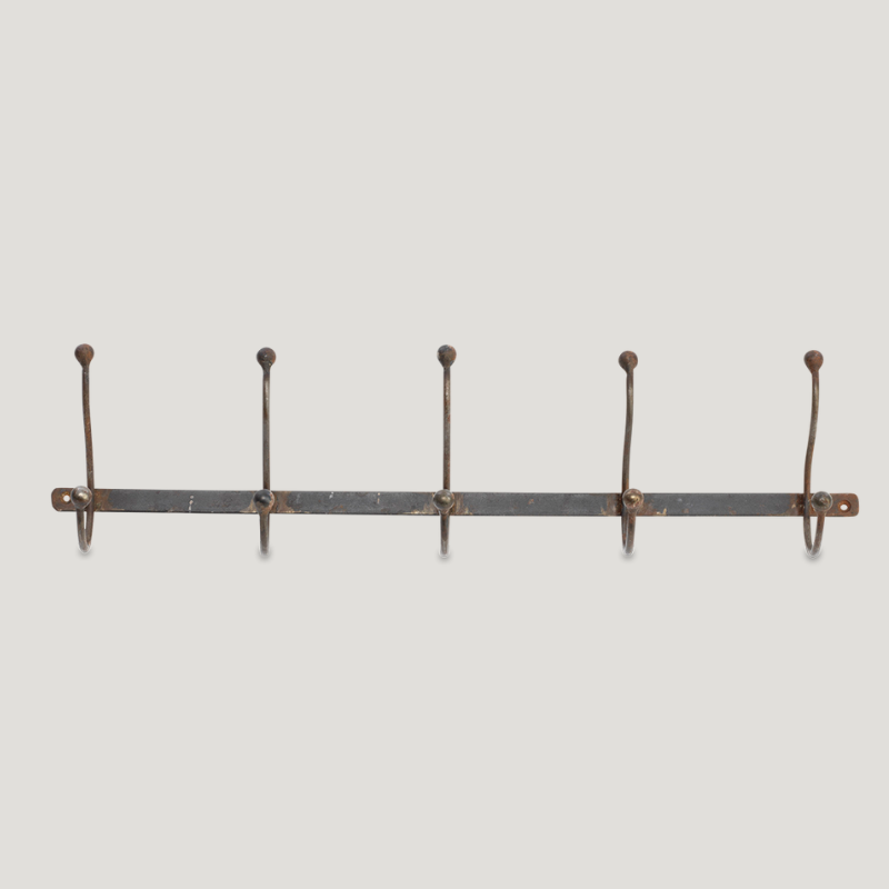 Nkuku Rama Iron Hook Rack 5 Hooks - RH2902 - Uneeka 