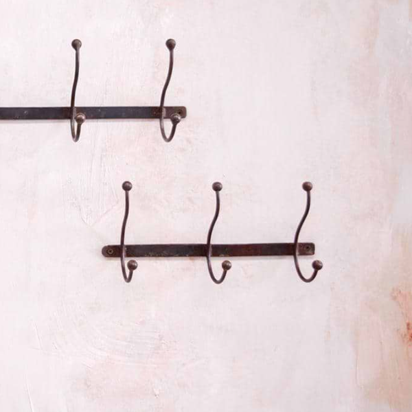 Nkuku Rama Iron Hook Rack - RH2901 - Nkuku at Uneeka