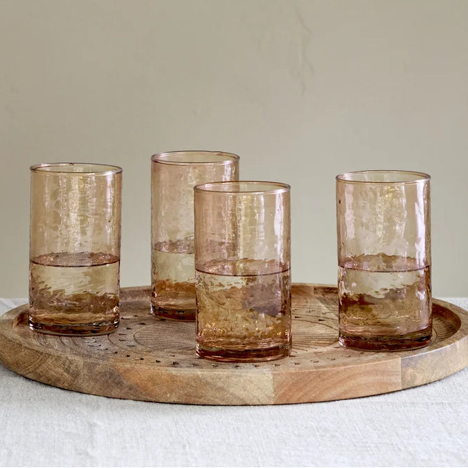 Nkuku Yala Dusty Terracotta Highball Glass - Uneeka