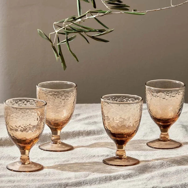 Nkuku Yala Terracotta Wine Glass - Uneeka