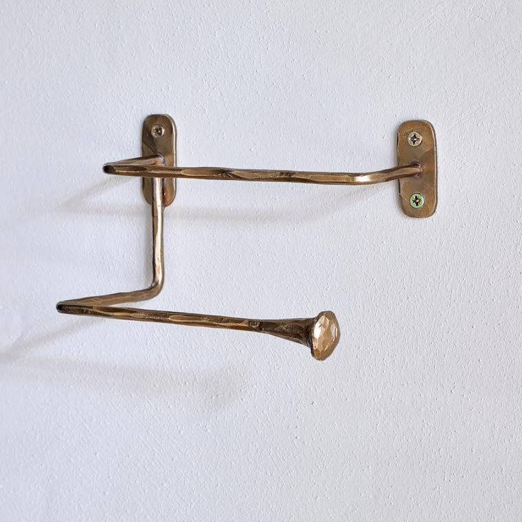 Nkuku Olani Antique Brass Toilet Roll Holder - Uneeka - OH0301