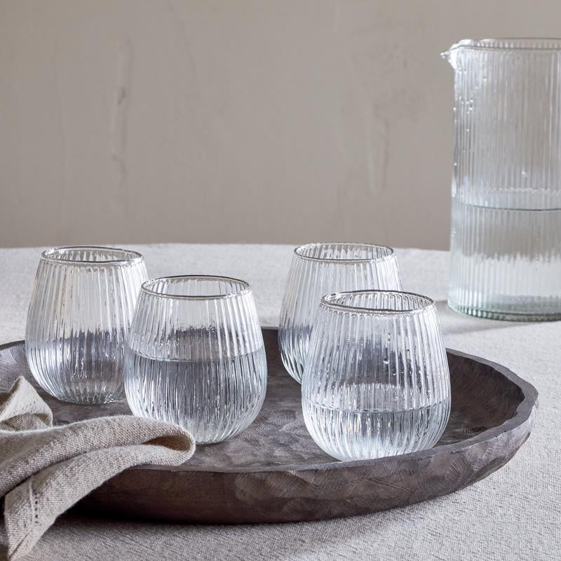 Nkuku Otuba Clear Recycled Glass Tumbler - Uneeka - OT2301