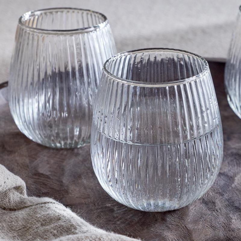 Nkuku Otuba Clear Recycled Glass Tumbler - Uneeka - OT2301