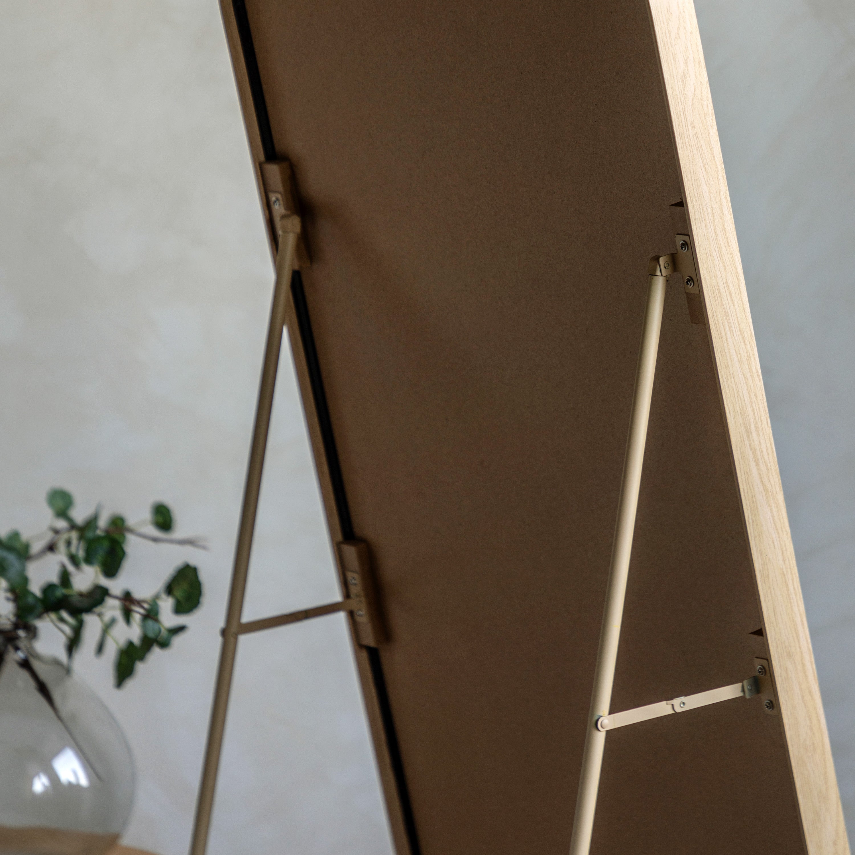 Oak Frame Arched Standing Mirror - Uneeka