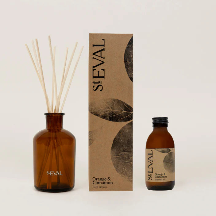 St Eval Reed Diffuser Orange & Cinnamon - F01051 - Uneeka
