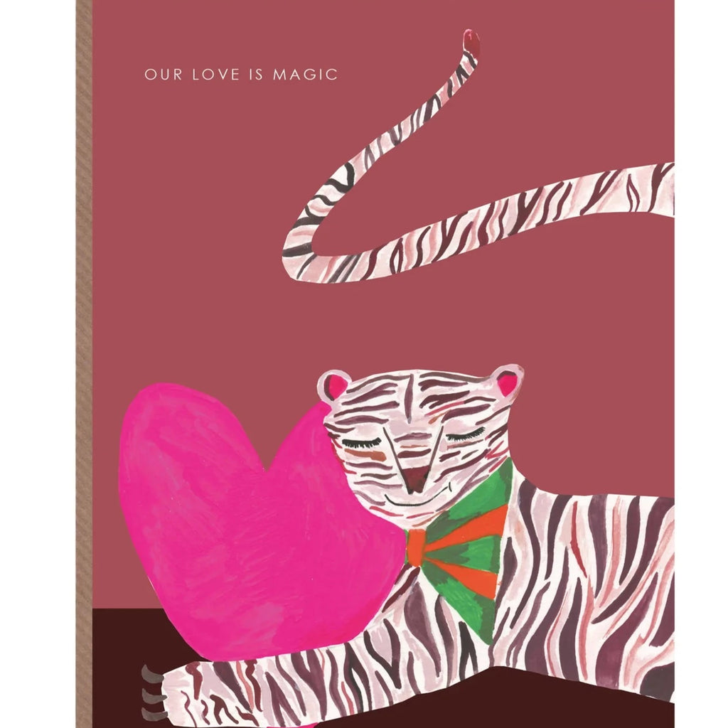'Our Love Is Magic' Tiger Greetings Card