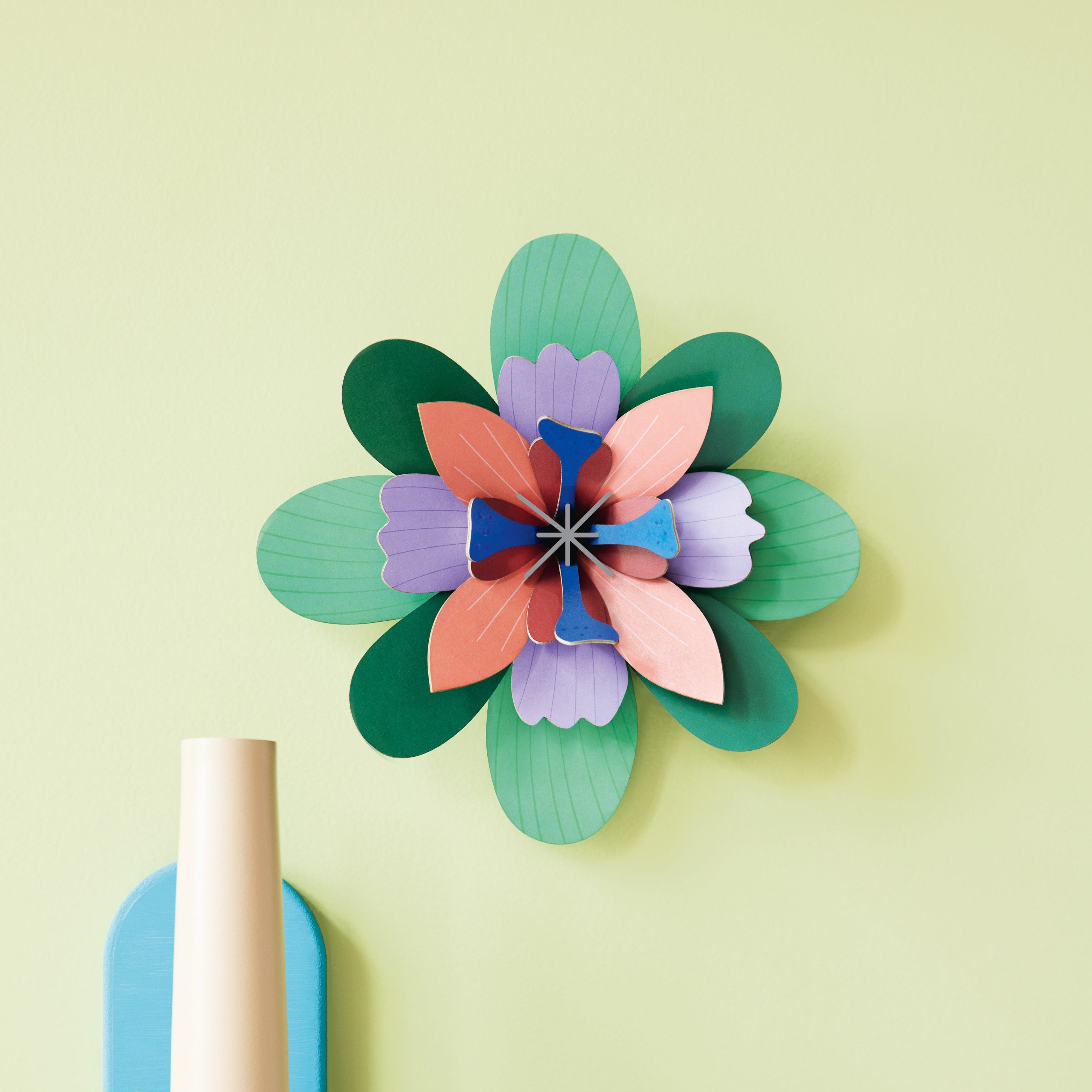 Pistachio Flower Cardboard Model - FLOW15 - Uneeka