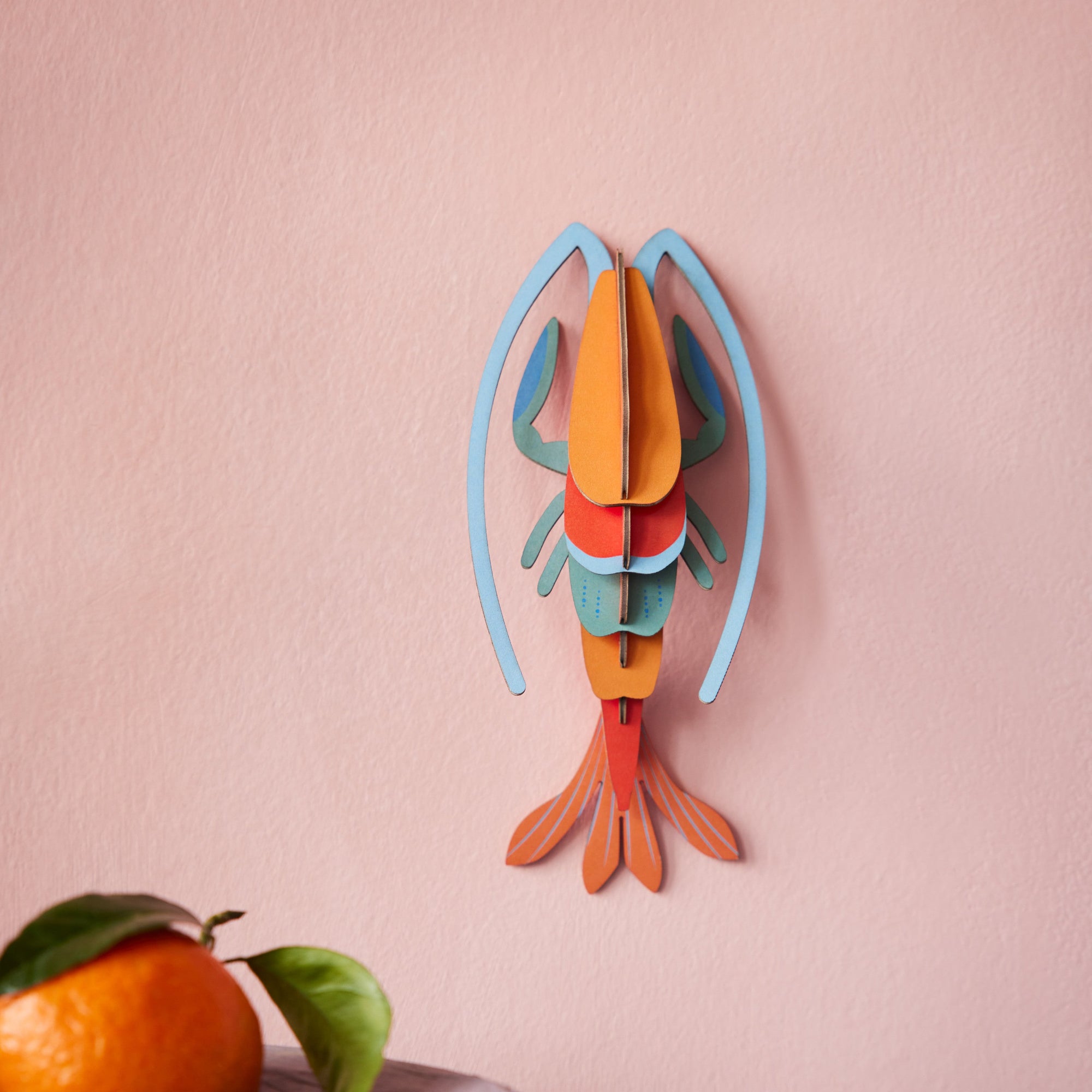 Small Pomelo Shrimp Cardboard Model - TTM161 - Uneeka