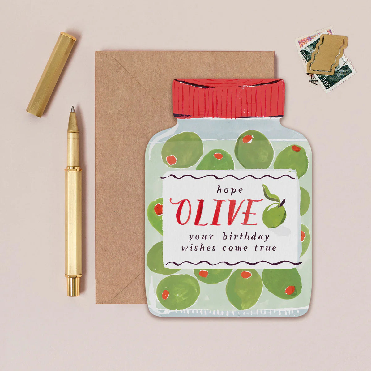 Olive Jar Shaped Birthday Card - PYC08 - Uneeka
