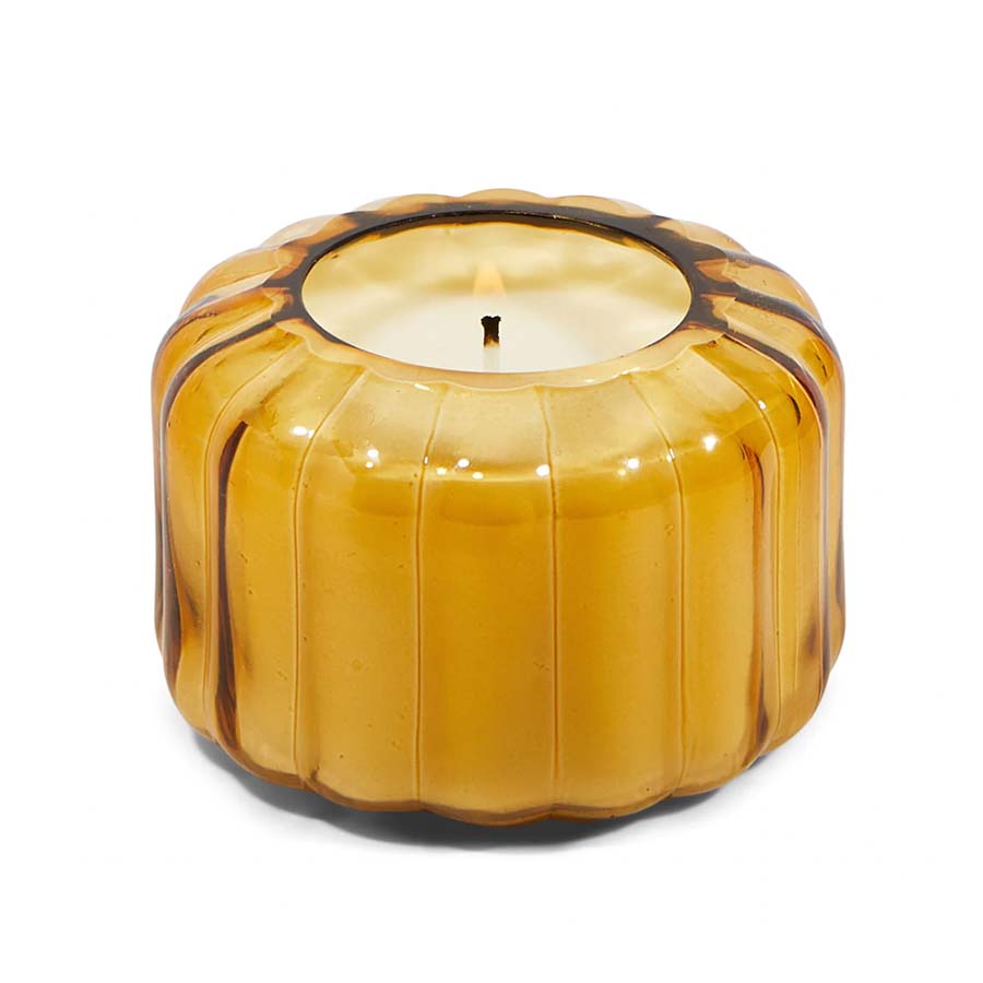Paddywax Ripple Glass Candle Golden Ember