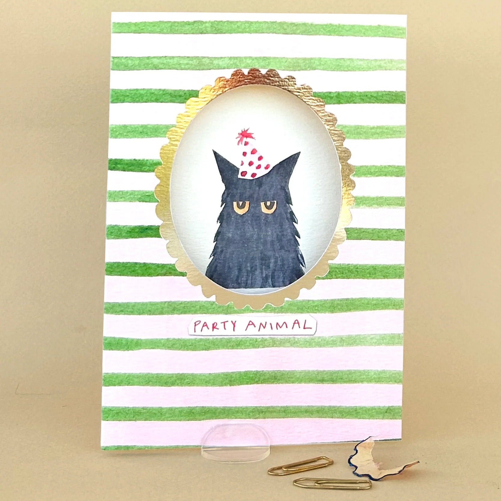 Party Animal Greetings Card - Uneeka