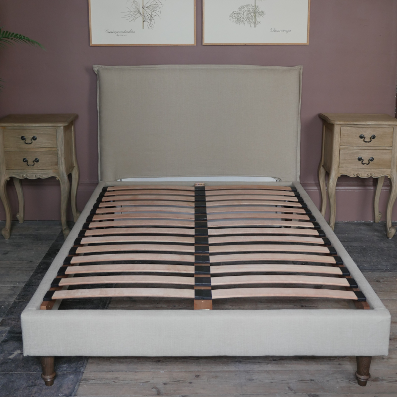 Paulus & Brown Lamorna Upholstered Fabric Bed bed frame - Uneeka