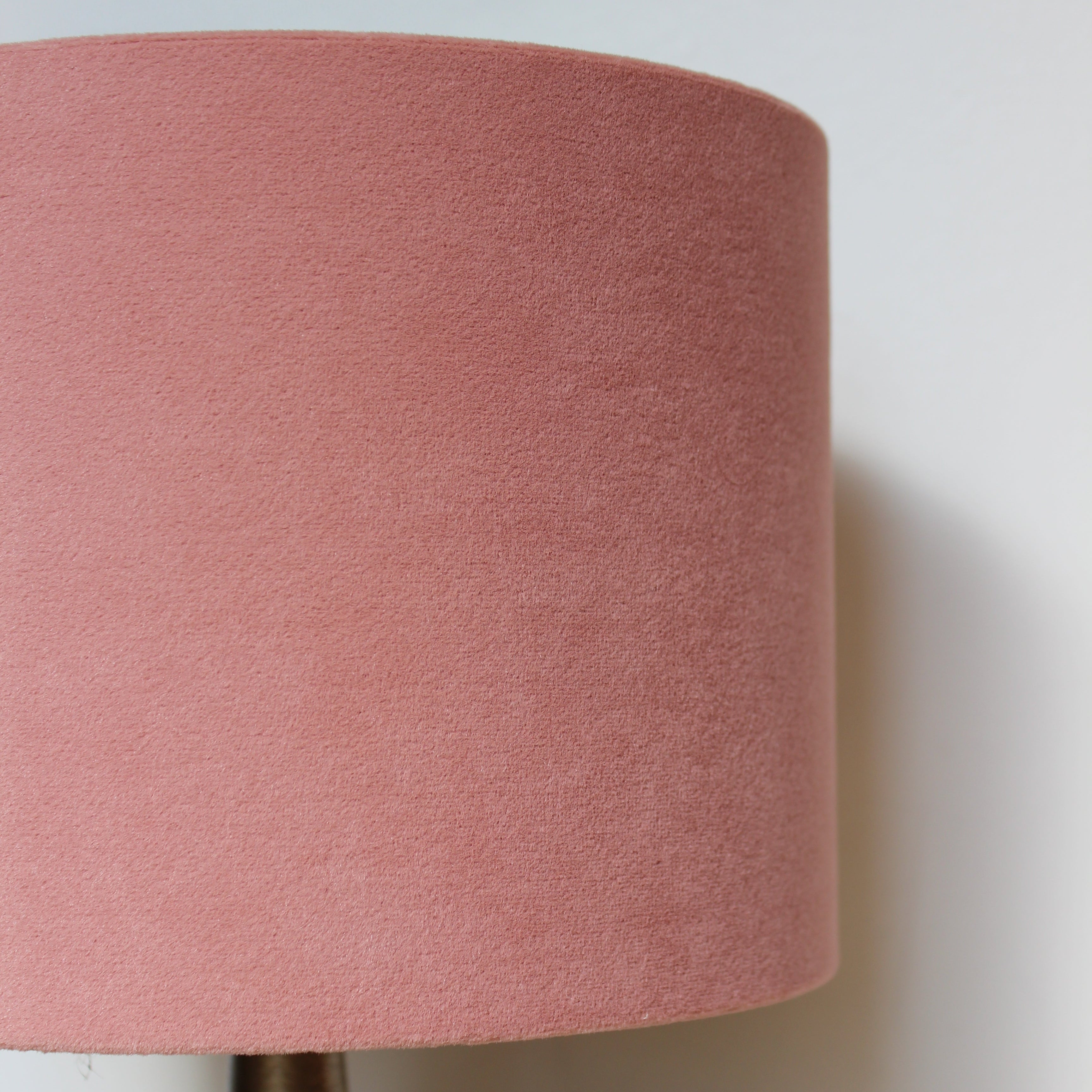 Pink Peach Velvet Lampshade - Uneeka