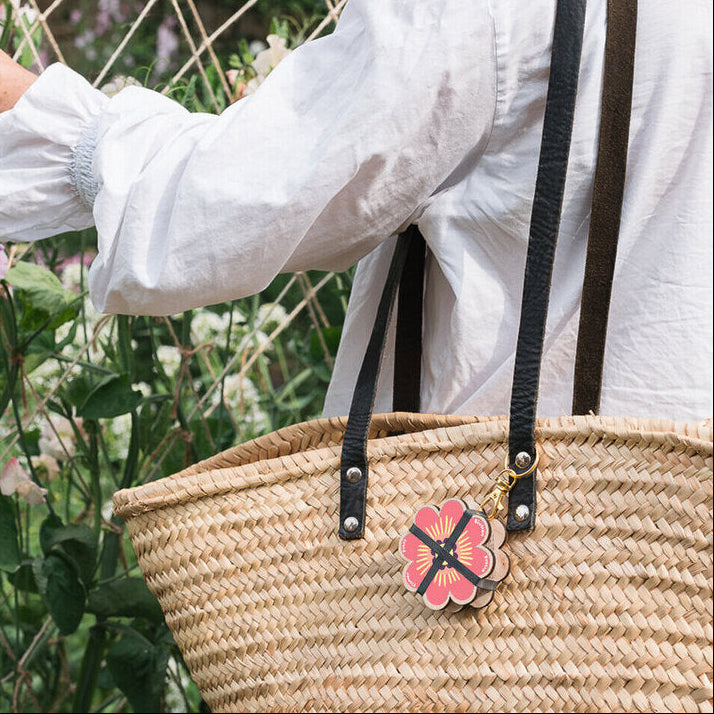 Assorted Pink & Blue Keyring Flower Press - WKPPB - Uneeka