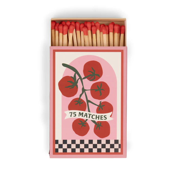 Pink & Red Tomatoes Mini Box of Matches - ACC59EU - Uneeka