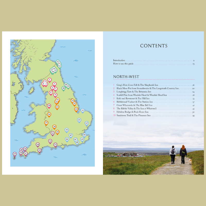 Pints and Pathways: 50 Scenic Walks Book - B077364 - Uneeka