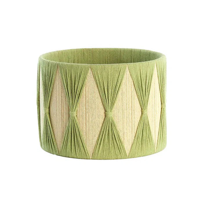 Pleated Effect Diamond Jute Light Shade - 2225621 - Uneeka 