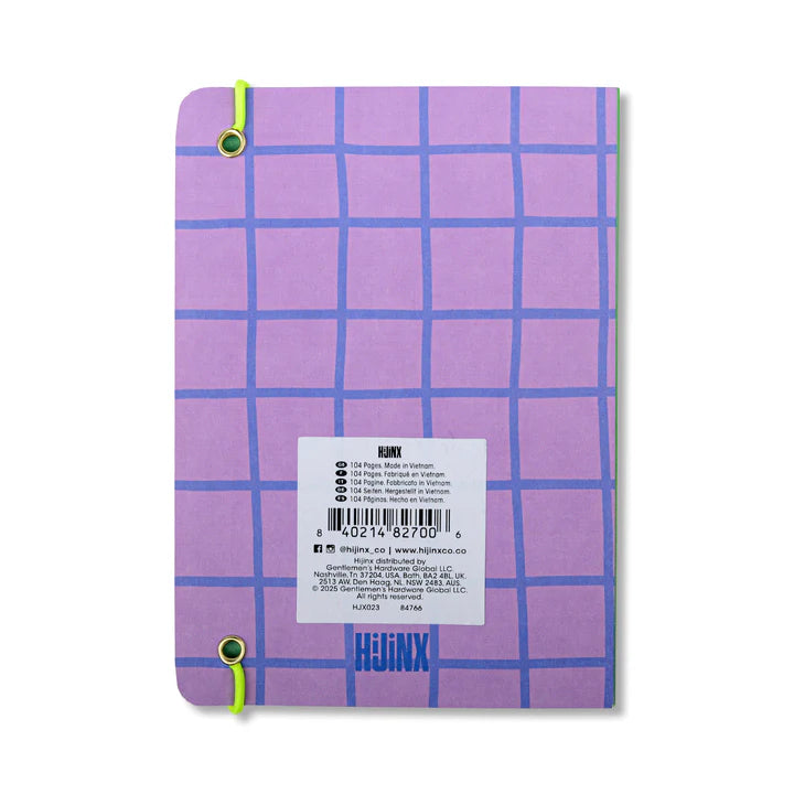 Purple Not Today Cat Notebook - HJX023EU - Uneeka