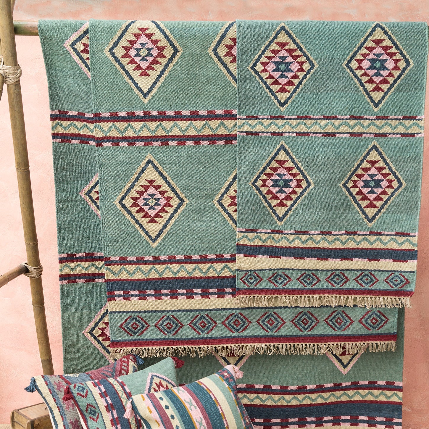 Alanya Hand Woven Kilim Rug - R52424 - Uneeka