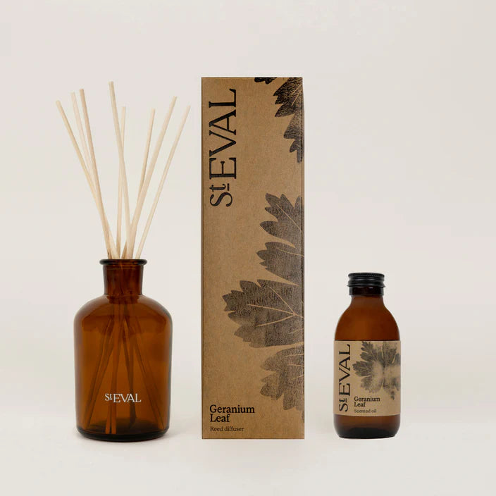St Eval Reed Diffuser Geranium Leaf - F01170 - Uneeka