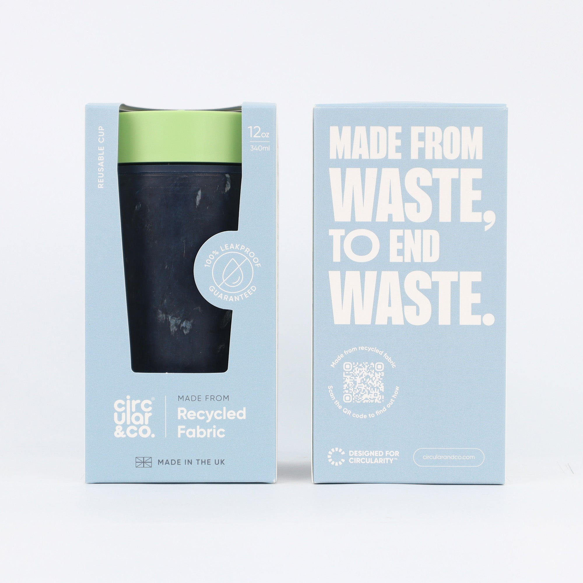 Circular & Co. Reusable Coffee Cup 12oz - RFC-12oz-Pi-Green - Uneeka
