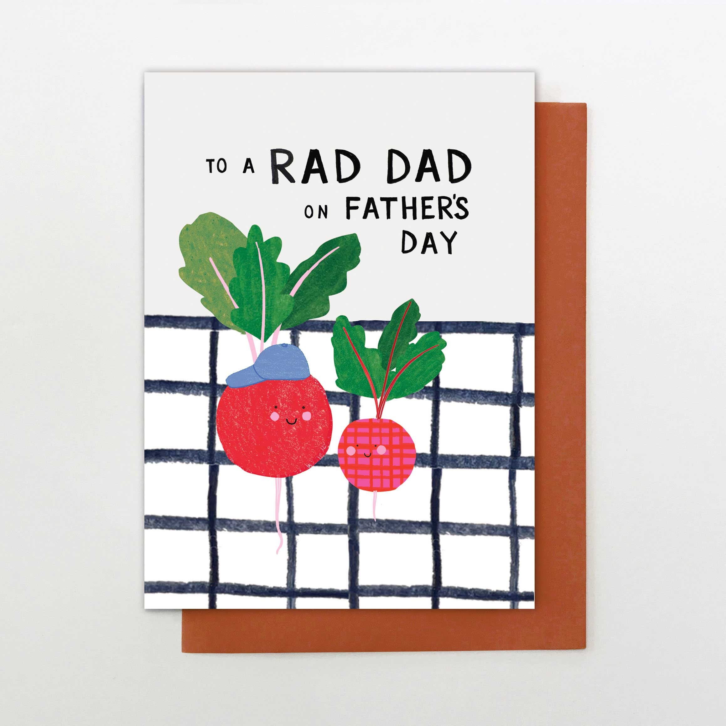 Radish Rad Dad Father's Day Greetings Card
