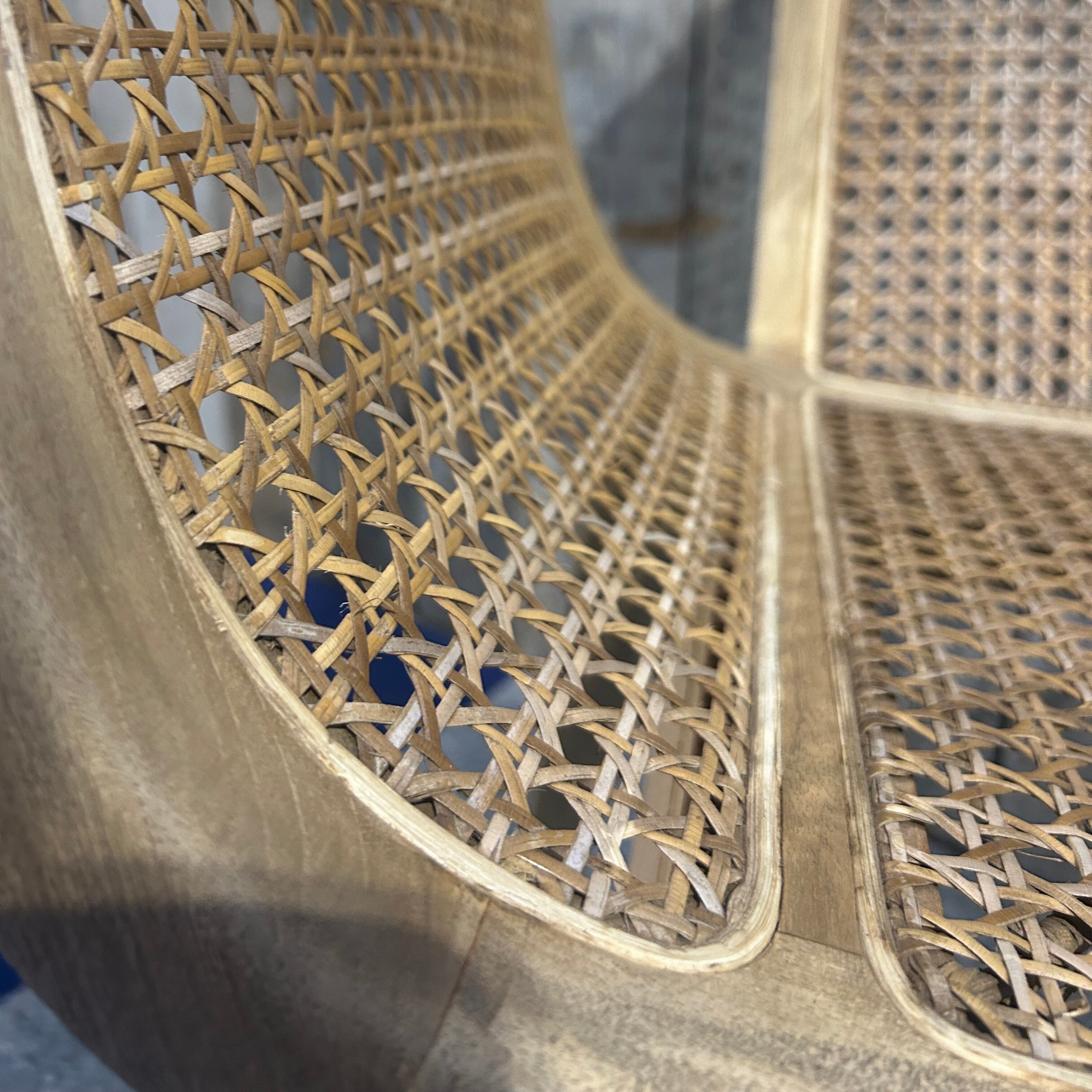 Rattan & Teak Tub Dining Chair-SAM02-closeup-UNEEKA