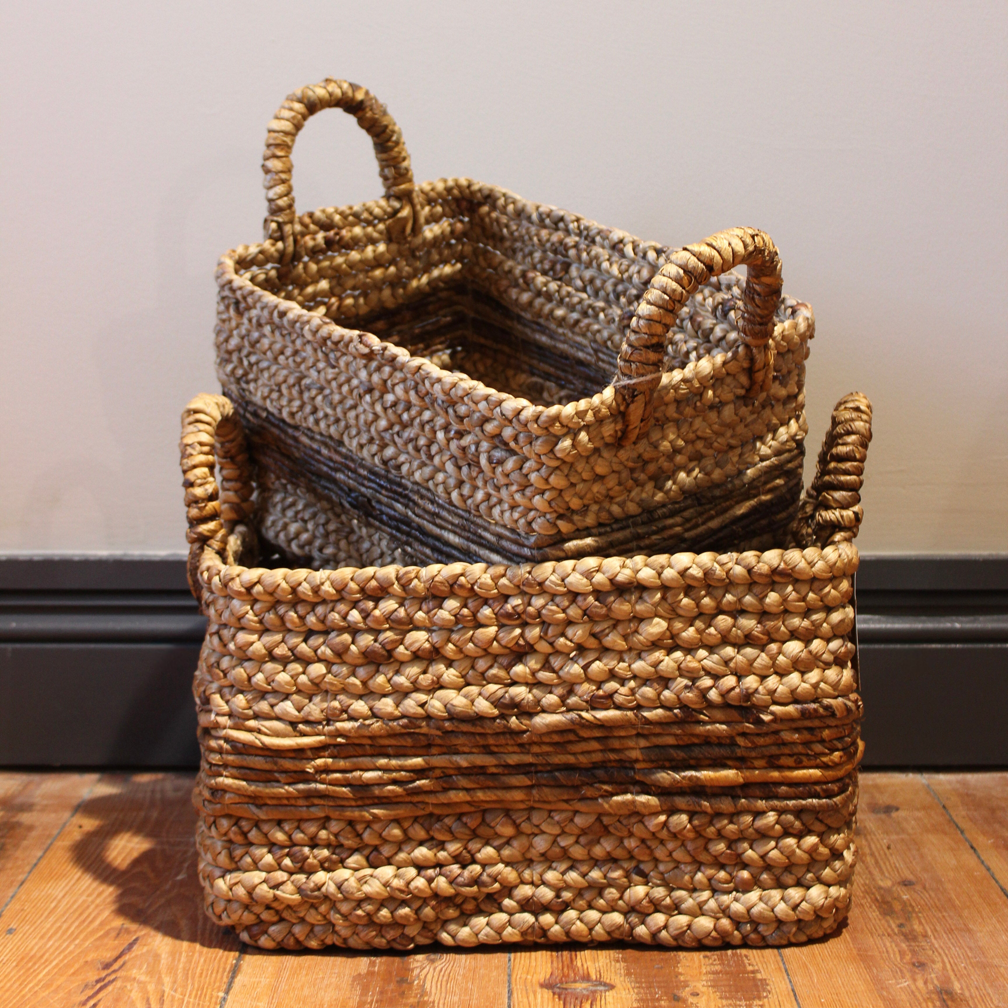 Rectangle Banana Fibre Basket - P1050 - Uneeka