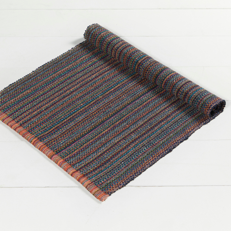 Recycled Cotton Striped Rug - ORRUG - Uneeka