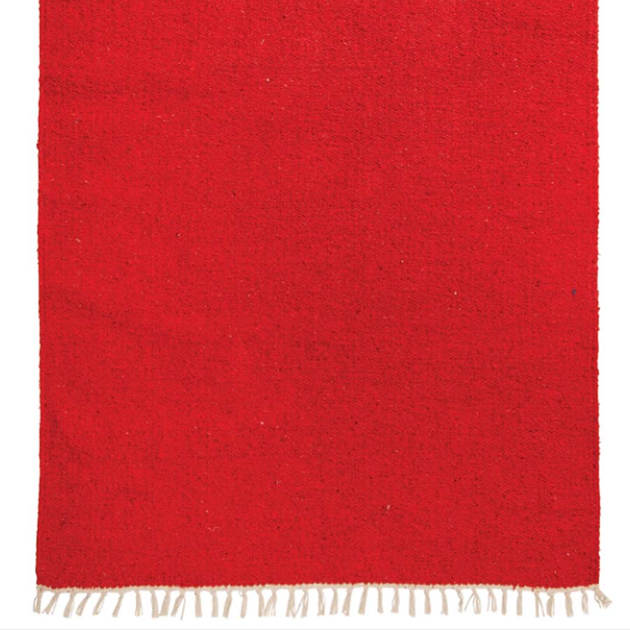Plain Recycled Yarn Rug 120 x 180cm Red