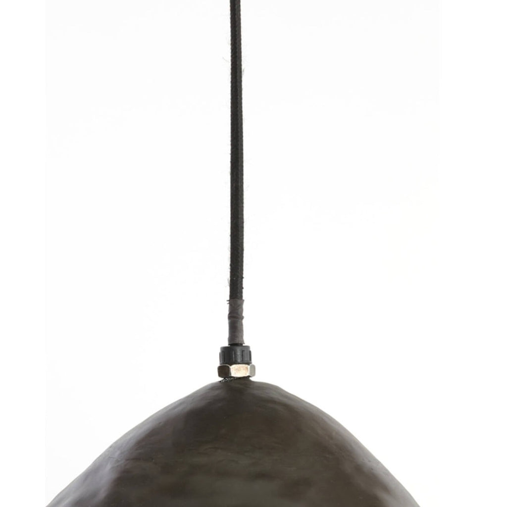 Rounded Dark Bronze Iron Hanging Lamp top of haning lamp