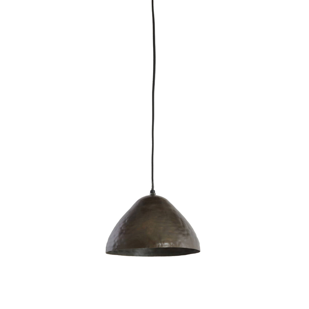 Rounded Dark Bronze Iron Hanging Lamp