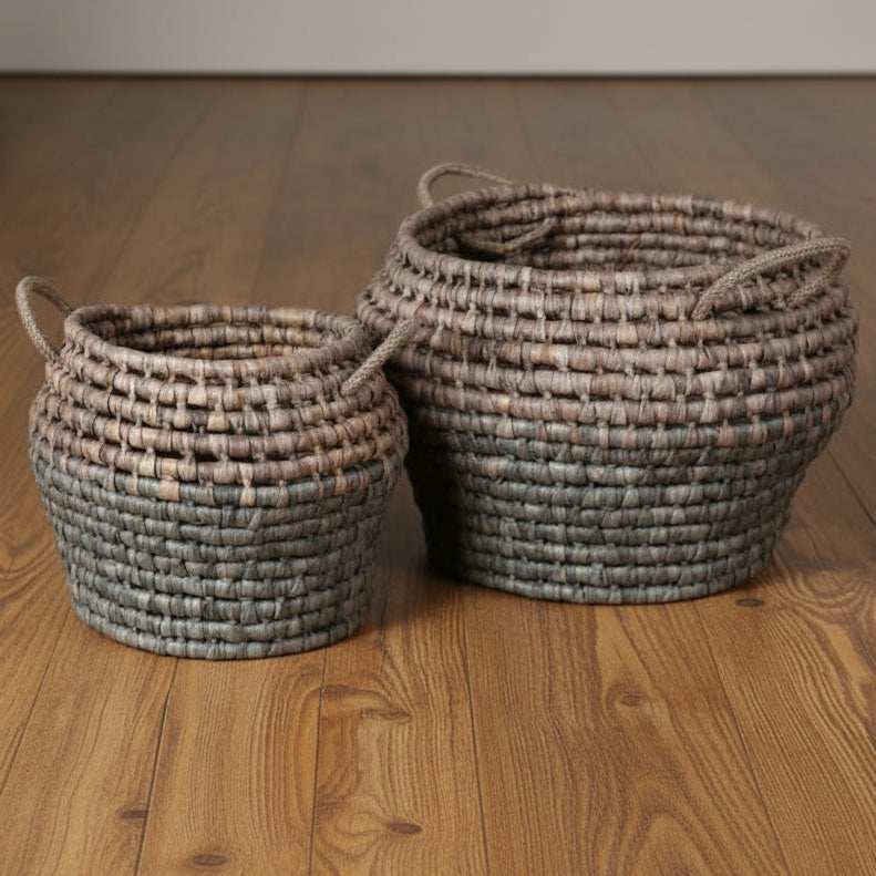 Rounded Maize Twine Basket - CNG055 - Uneeka