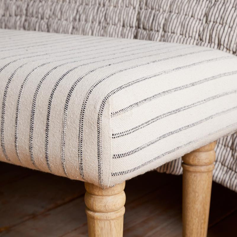Nkuku Sanja Stripe Upholstered Bench - SB7301 - Uneeka