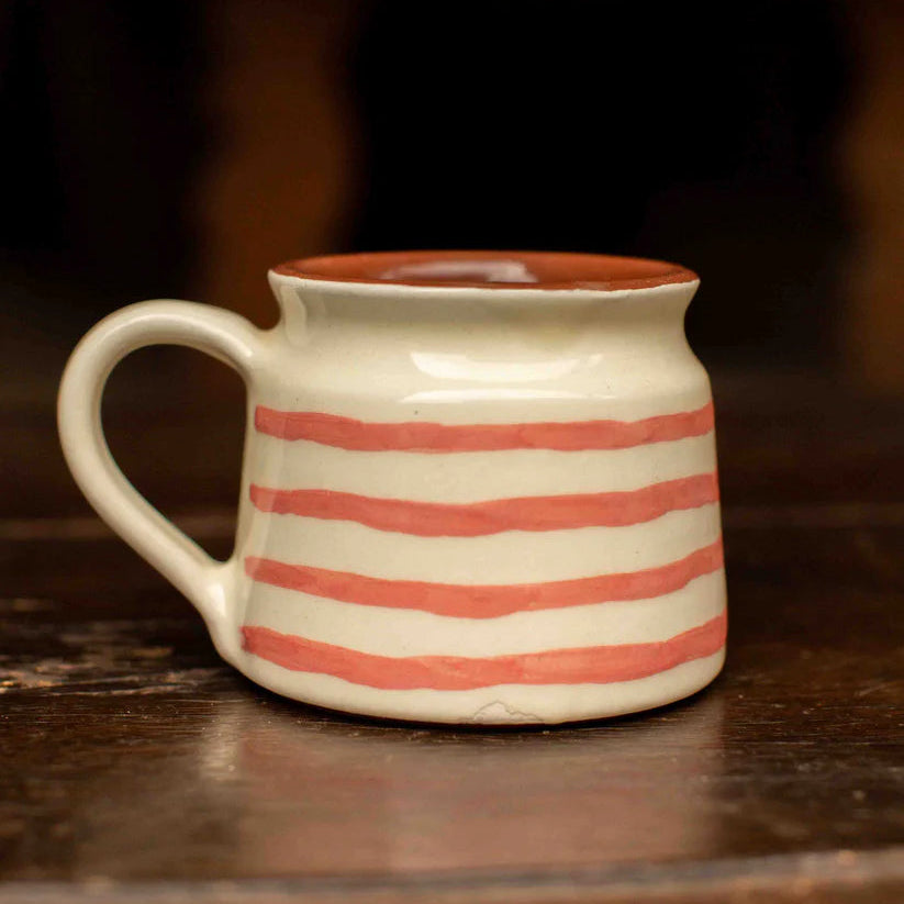 Hand Thrown Red Pattern Mug - SH16 - Uneeka
