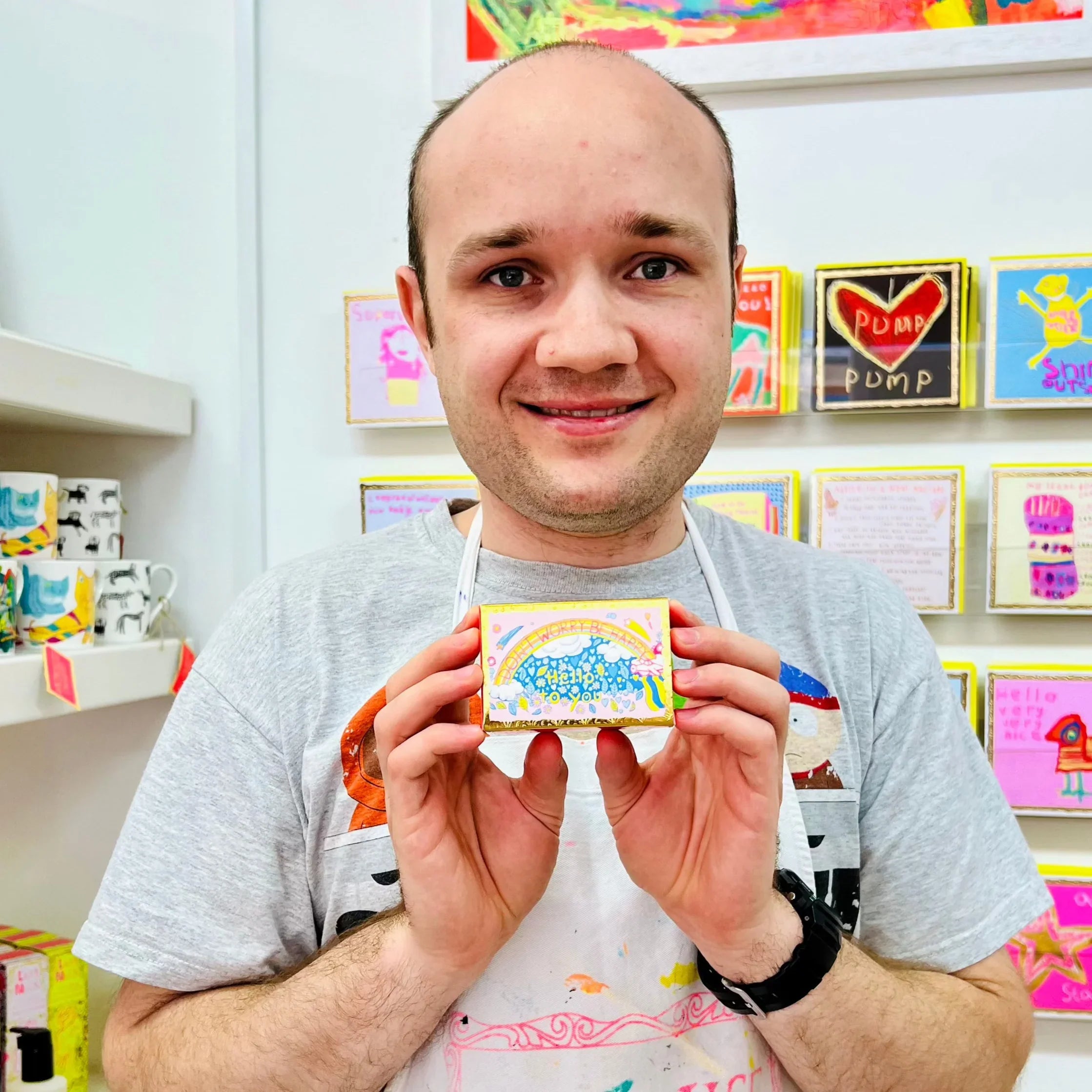 Arthouse Triple Milled Soap Be Happy - SOAPS027 - Uneeka