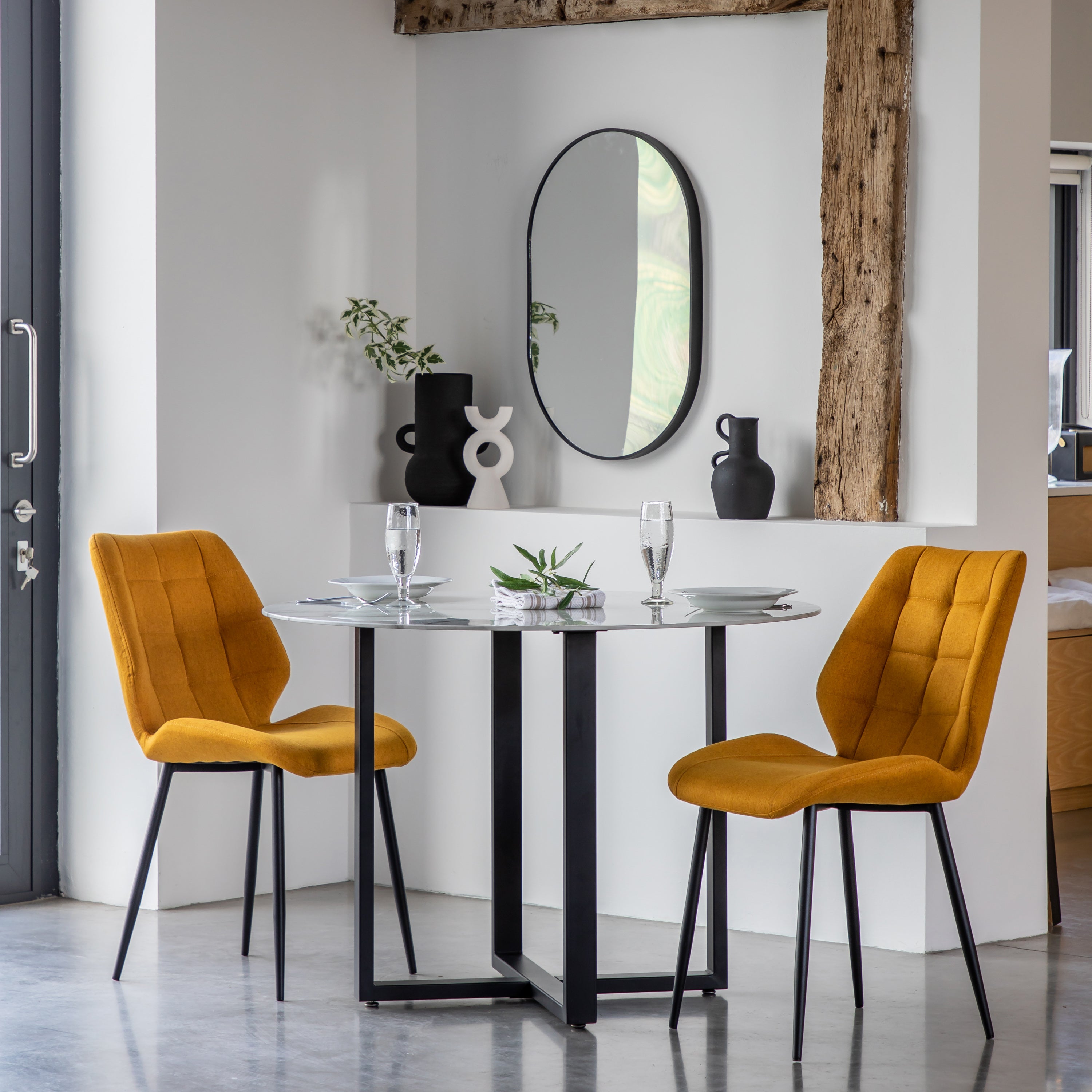 Saffron Upholstered Dining Chair - Uneeka