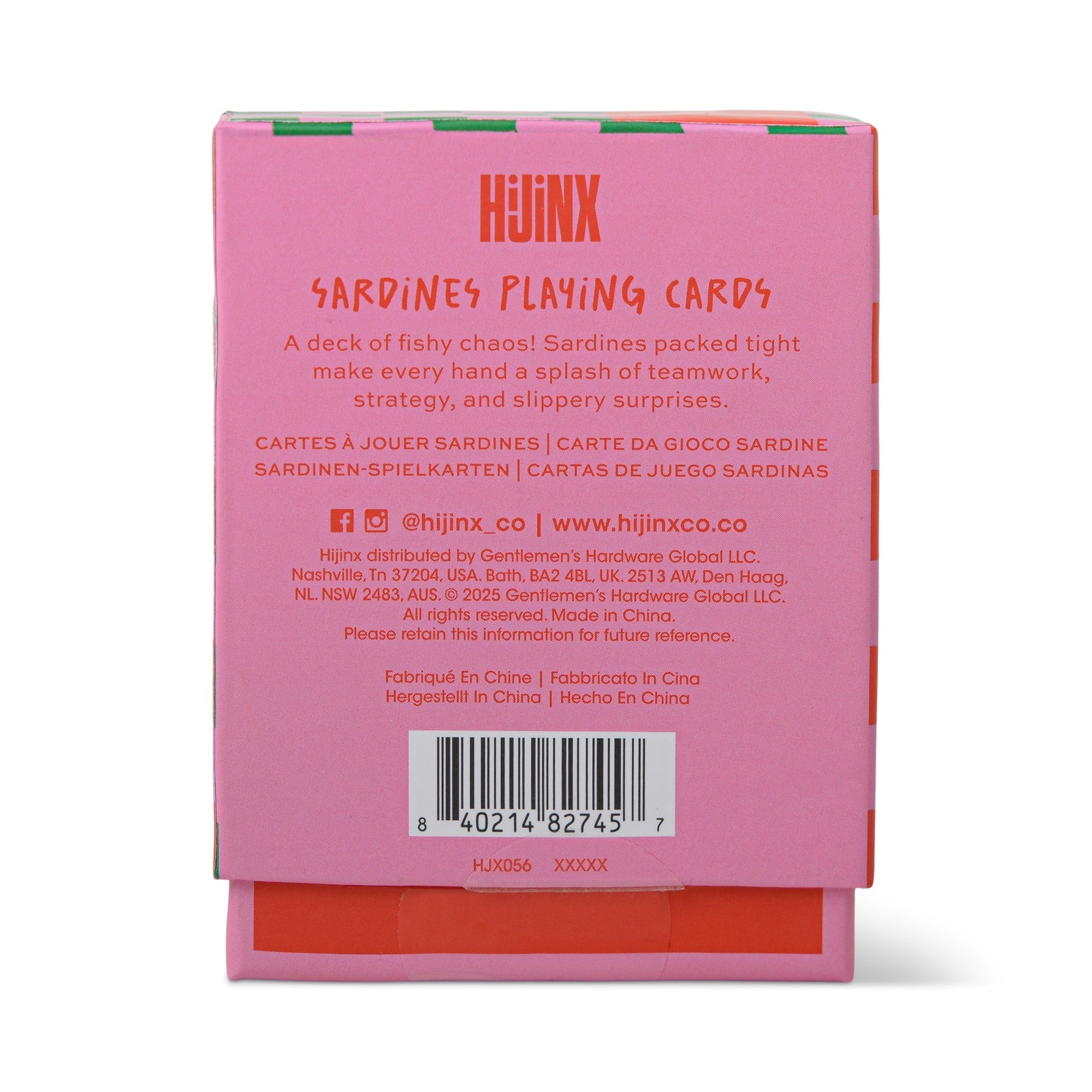 Sardine Design Playing Cards - HJX056EU - Uneeka