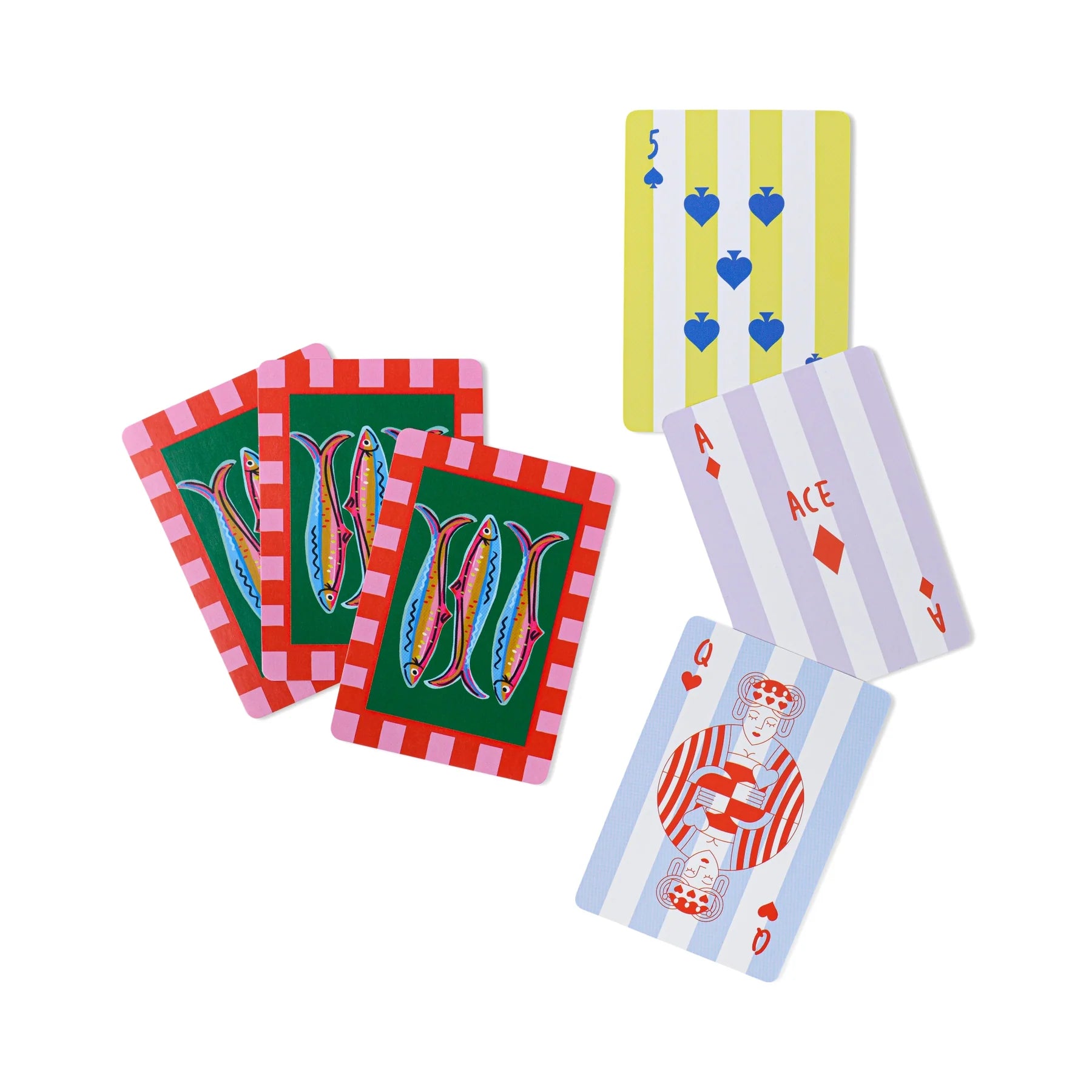 Sardine Design Playing Cards - HJX056EU - Uneeka