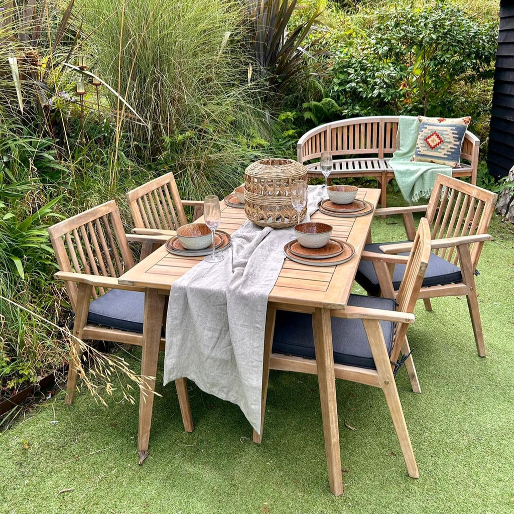Scandi Dining Table Set with 4 Chairs