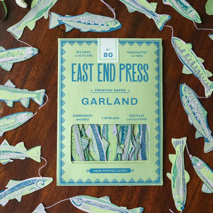 Screen Printed Anchovies Garland - East End Press - Uneeka