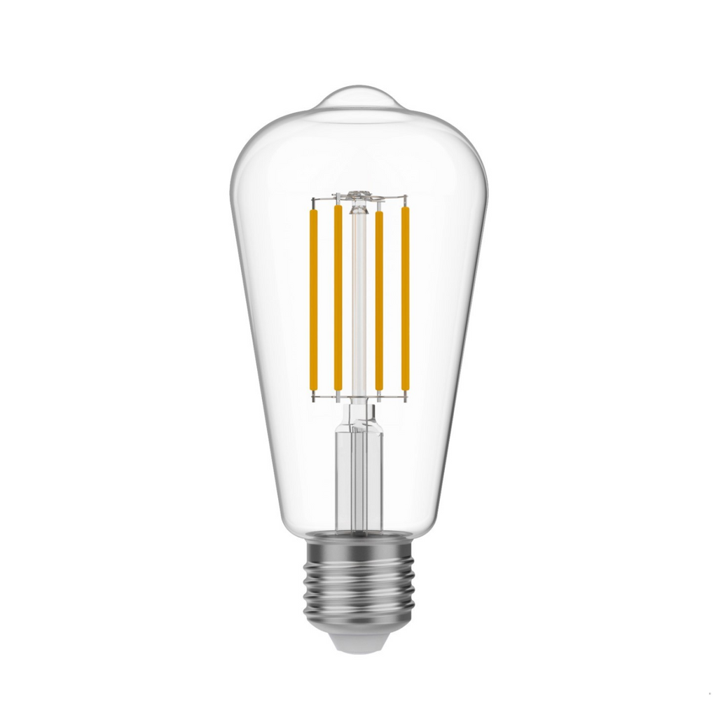 LED Clear Edison ST64 7W E27 Dimmable Bulb