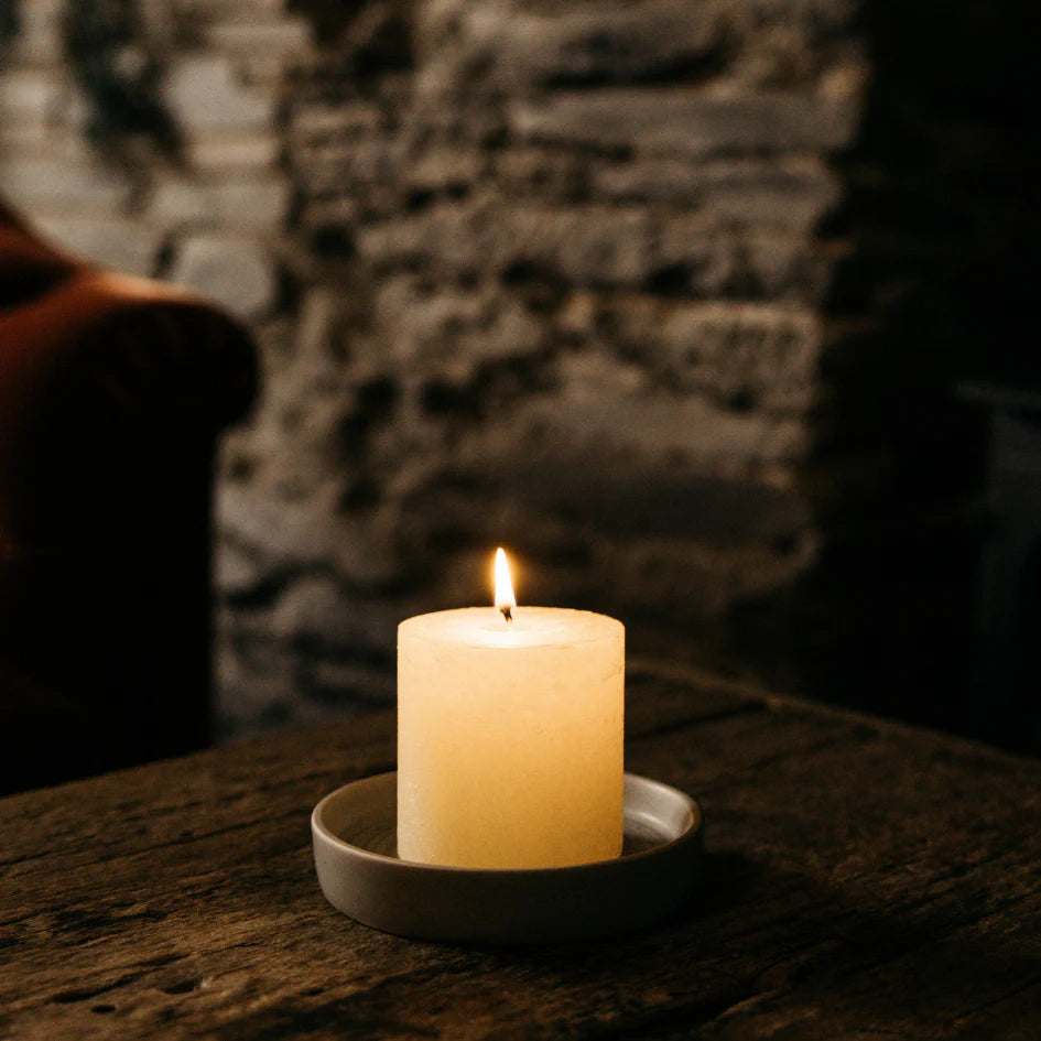 St Eval Pillar Candle Sea Salt - F01542 - Uneeka