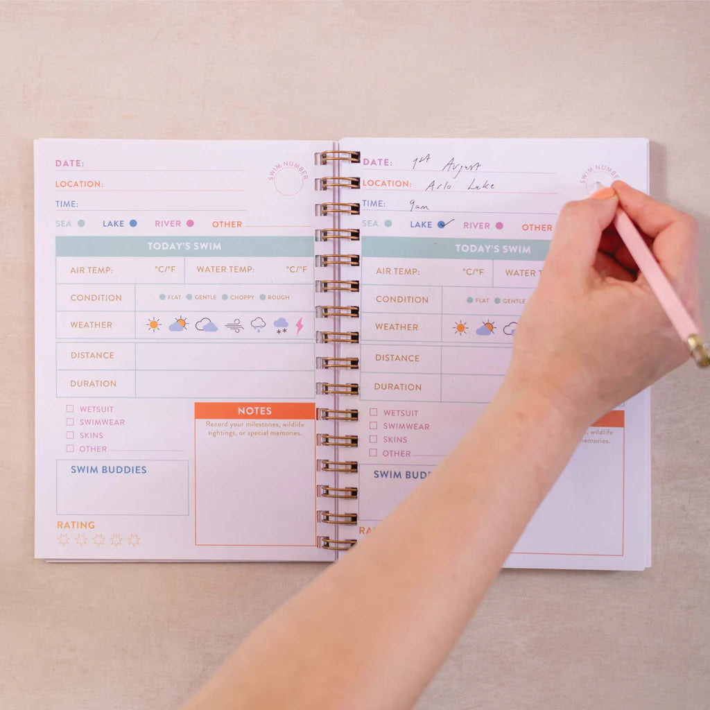 Seascape A5 Hardback Wild Swim Journal - TUE-JRN-SWIM-SCP-A5 - Uneeka